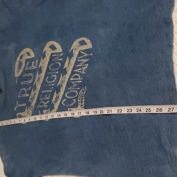 True Religion Co Snake Logo-Styled California Blue Soft Men's T-shirt - Picture 5 of 8